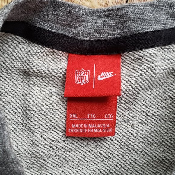 Minnesota Vikings Nike NFL Sweatshirt 2XL XXL Gray - Picture 8 of 9